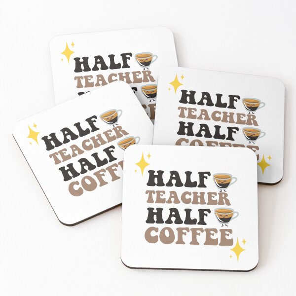 Item preview, Half Teacher Half Coffee, Cute Coffee Shirt Back To School  designed and sold by Tweizy.
