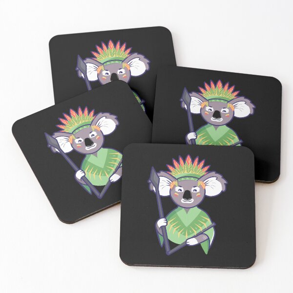Item preview, Indian warrior Koala designed and sold by Planet of Koalas. Character design.
