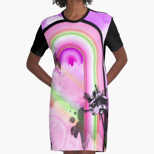 Aloha Sunday Graphic T-Shirt Dress