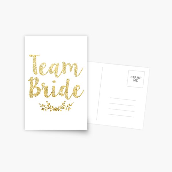 Team Bride Postcard