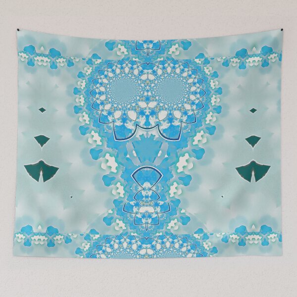 Item preview,  FUNNY  PAINTING ABSTRACT SKULL CLOUDS SUMMER WATERCOLOR PATTERN designed and sold by Ralek.