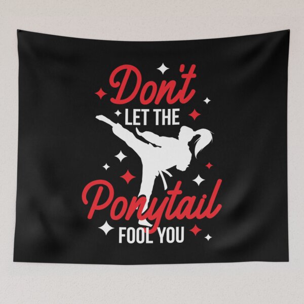 Item preview, Vintage Dont Let the Ponytail Fool You Funny Karate Gift designed and sold by Trostberger.