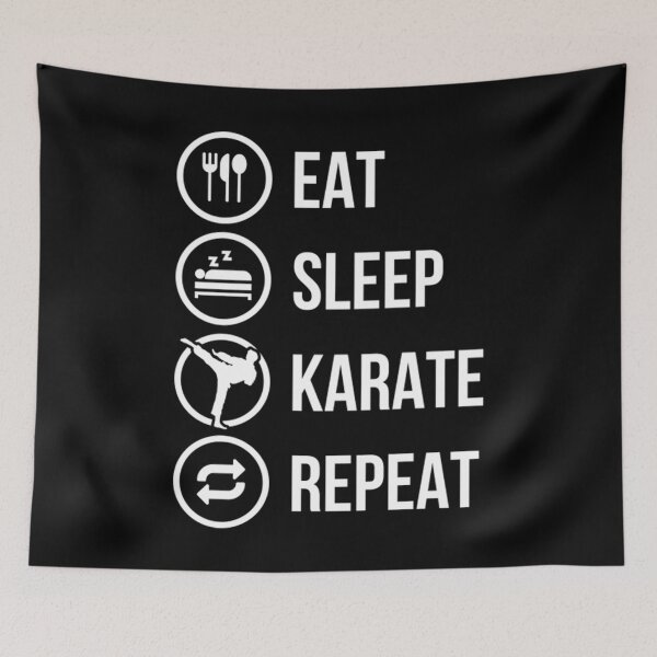 Item preview, Vintage Eat Sleep Karate Repeat Funny Karate Gift designed and sold by Trostberger.