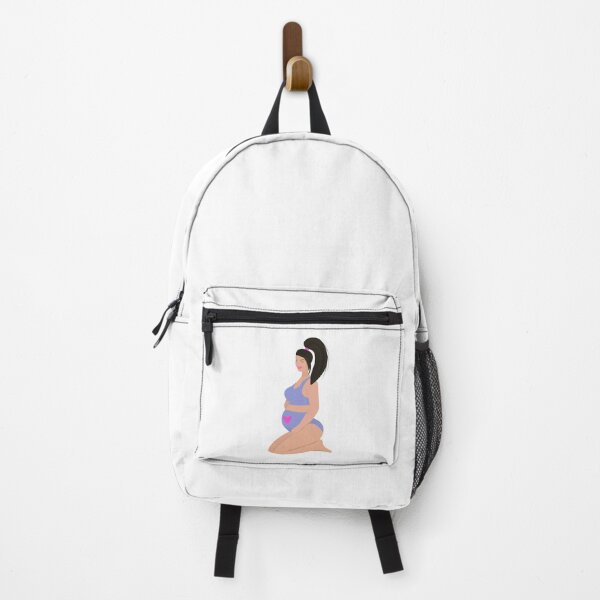 Item preview, Pregnant brunette in swimsuit, illustration designed and sold by OM-lova.