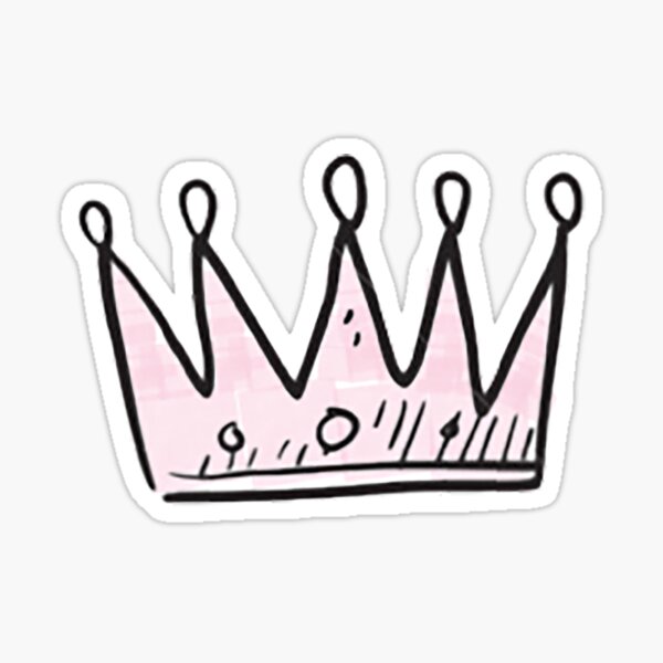 Pink Crown Sticker