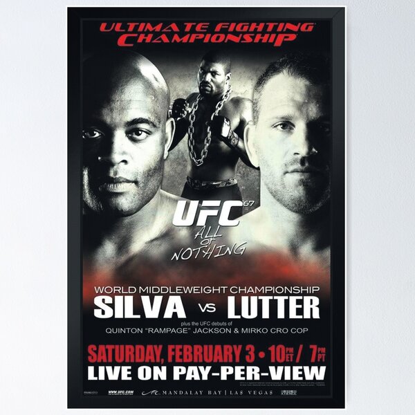 Anderson Spider Silva 4LUVofMMA Poster new MMA wall art