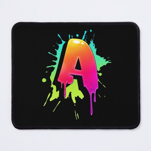 Item preview, Graffiti Letters A Letter Colorful Paint Splash Style designed and sold by ToTheNextLetter.