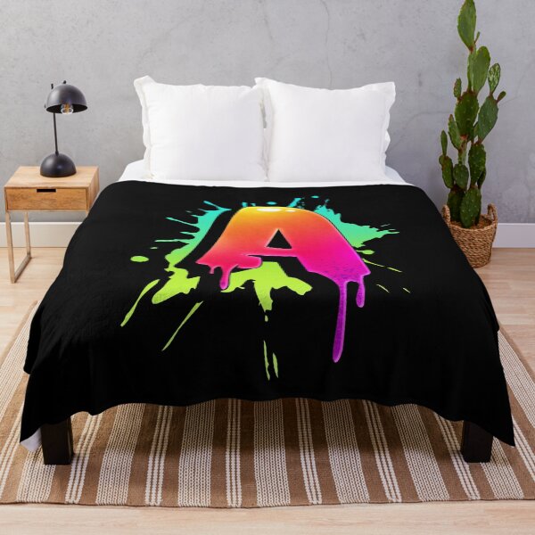 Item preview, Graffiti Letters A Letter Colorful Paint Splash Style designed and sold by ToTheNextLetter.