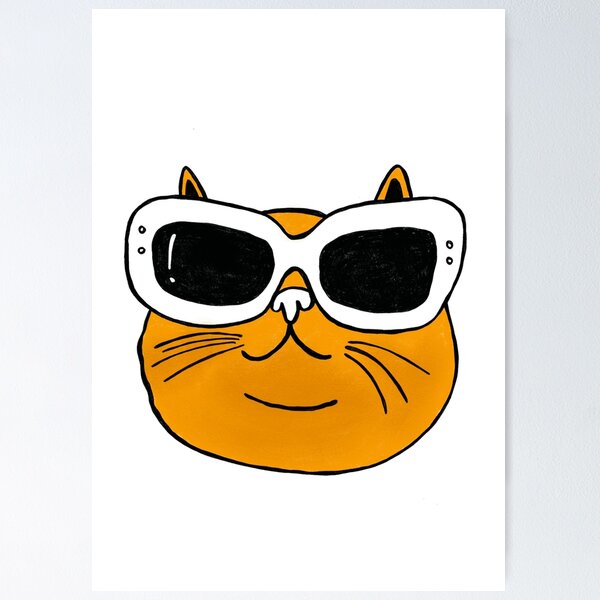 Artikelvorschau, Cool cat cat with sunglasses cat lover  entworfen und verkauft von Tropical Blood.