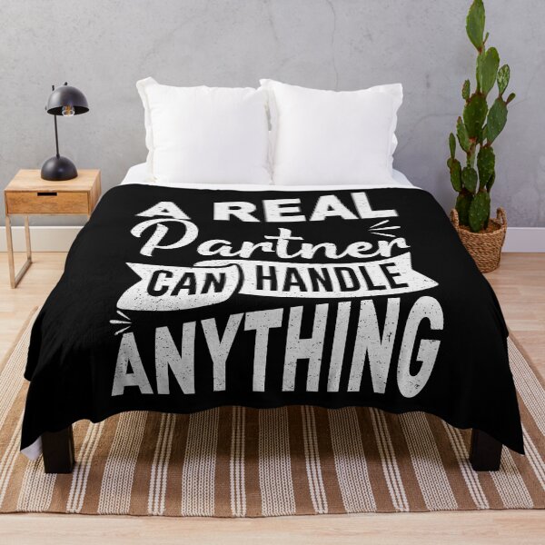 Item preview, A Real Partner Can Handle Any Thing Funny Gift For Partner designed and sold by YAHIA-14.