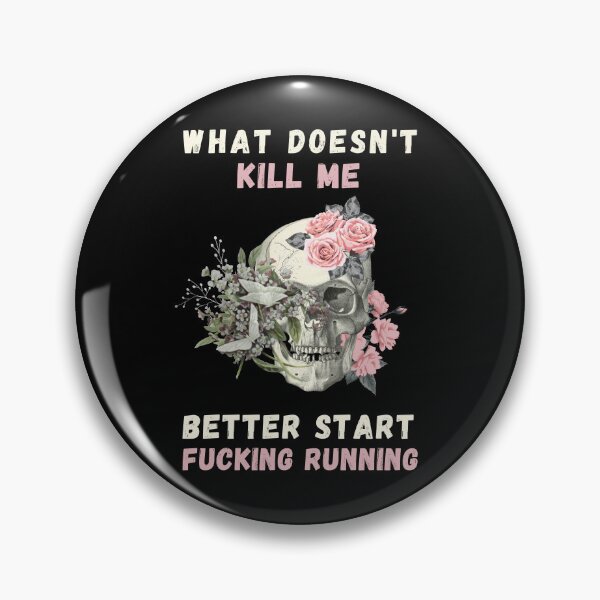 Item preview, What Doesn't Kill me Better Start Running. Funny motivational quote, perfect for soldiers, veterans, warriors or patriots who loves working out at the gym. Halloween gift for your son, dad, grandad designed and sold by Saffire6.