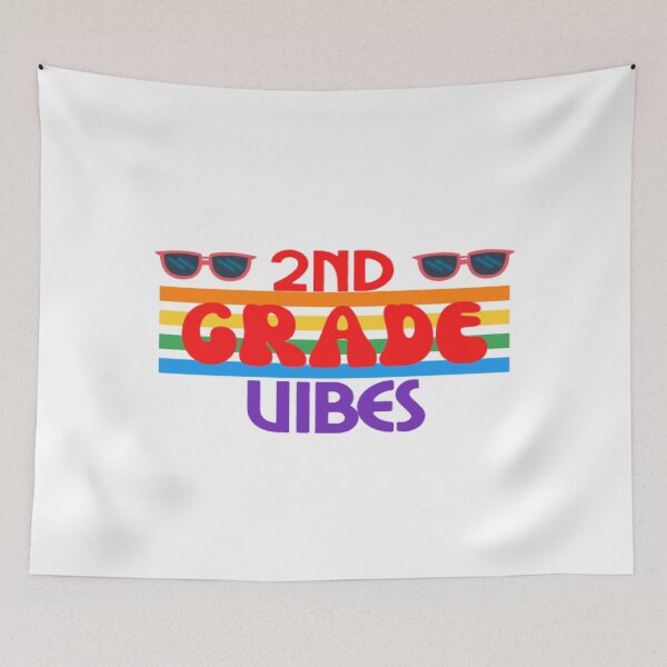 Item preview, Second Grade Vibes Only, Back To School, Rainbow designed and sold by ImaginedCo.