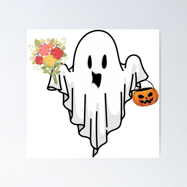 Item preview, Floral Ghost Halloween Spooky designed and sold by istoriadesign.