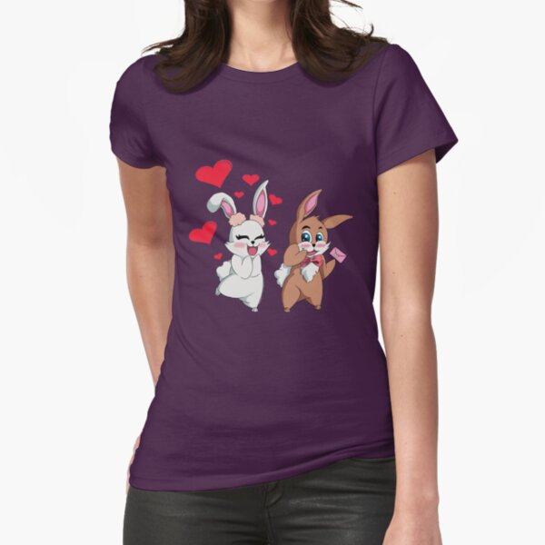 Bunny Valentine Fitted T-Shirt