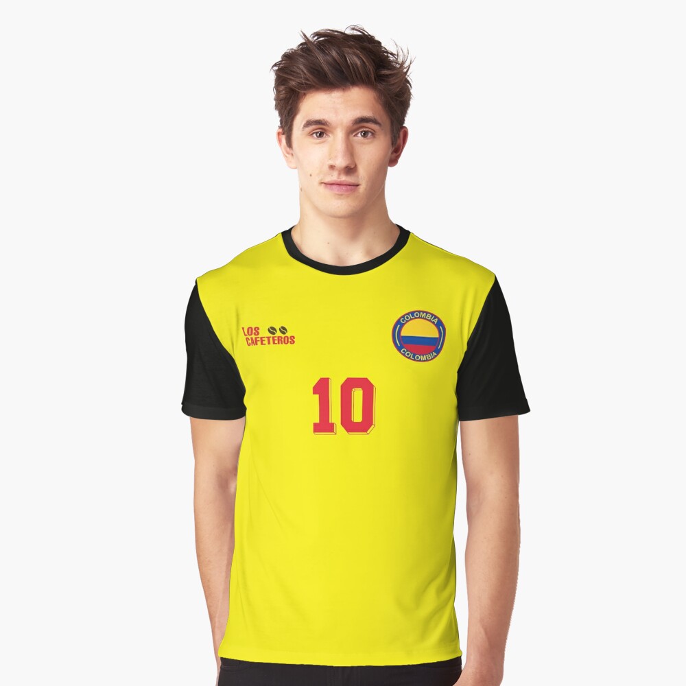 Colombia Football Team Soccer Retro Jersey Los Cafeteros Essential T-Shirt  for Sale by A World Of Football (Soccer)