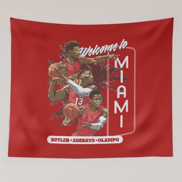 Item preview, Jimmy Butler Bam Adebayo & Vic Oladipo Welcome Miami designed and sold by richardreesep.
