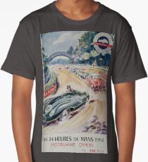 24hs Le Mans, 1954, vintage poster Long T-Shirt