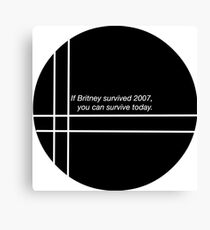 Britney 2007 Canvas Print