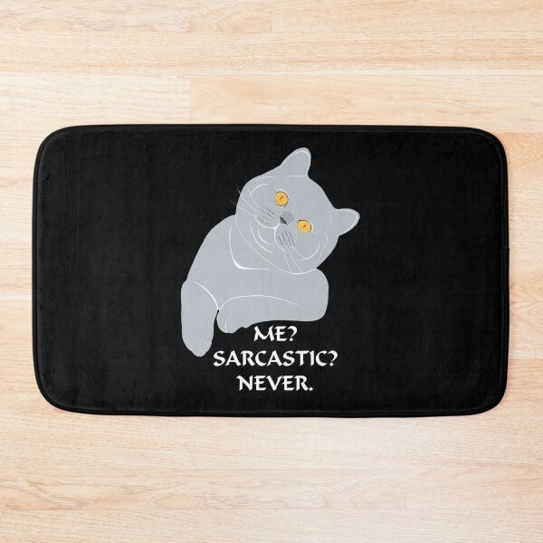 Item preview, Add some personality to your wardrobe with our custom "custom cat" t-shirts. These funny t-shirts are perfect for cat lovers looking to add a touch of humor to their wardrobe. Me? Sarcastic? Never. designed and sold by SERGEY OVCHARUK.