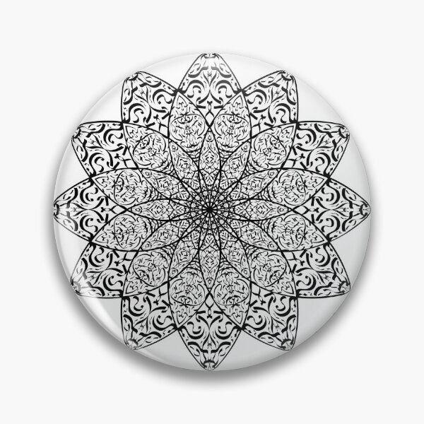 Item preview, Mandala, Magic, Pattern, Flower, Nature, Spring, White, Black, Cute pattern, Relaxing designed and sold by Ellecher23.