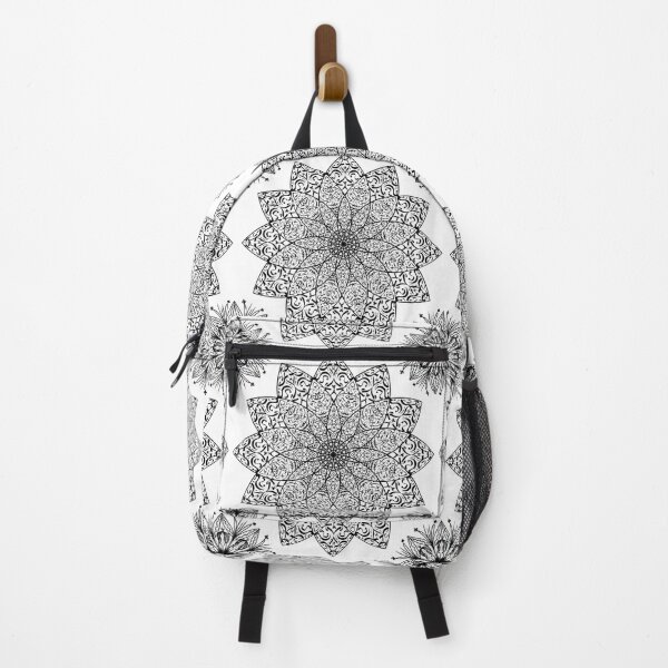 Item preview, Mandala, Magic, Pattern, Flower, Nature, Spring, White, Black, Cute pattern, Relaxing designed and sold by Ellecher23.