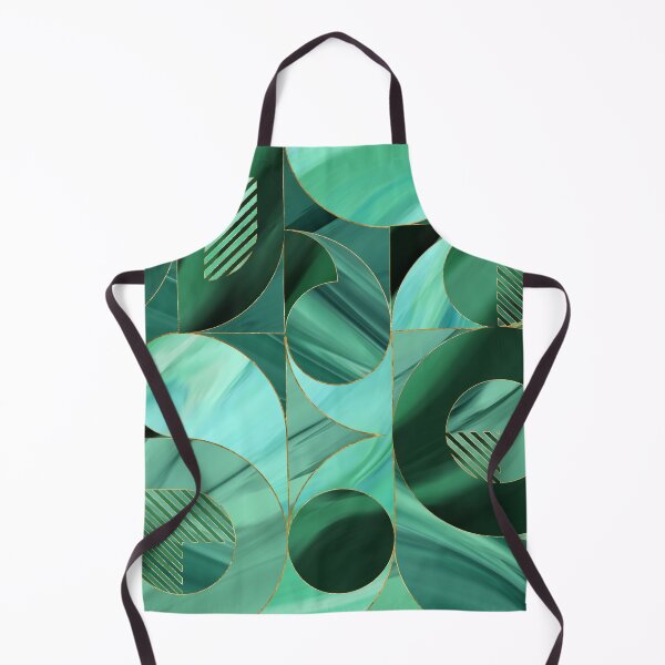 Item preview, Emerald Green Geometric abstract designed and sold by k9printart.