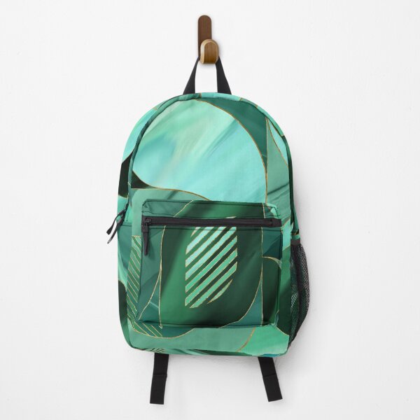 Item preview, Emerald Green Geometric abstract designed and sold by k9printart.