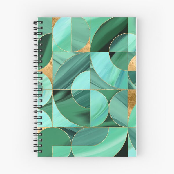 Item preview, Emerald Green Geometric abstract designed and sold by k9printart.