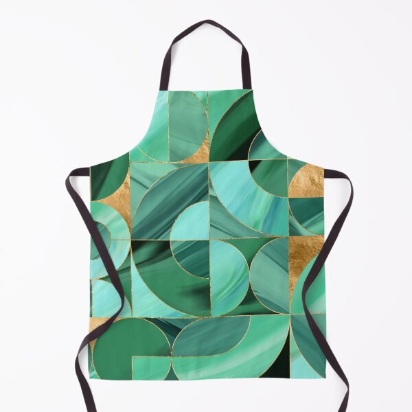 Item preview, Emerald Green Geometric abstract designed and sold by k9printart.
