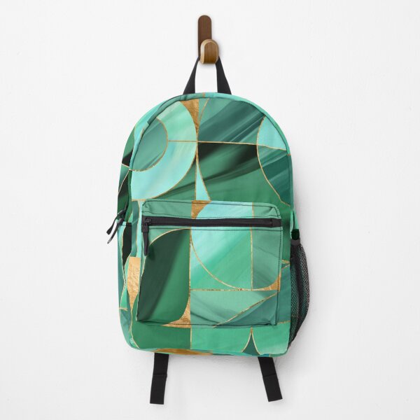 Item preview, Emerald Green Geometric abstract designed and sold by k9printart.