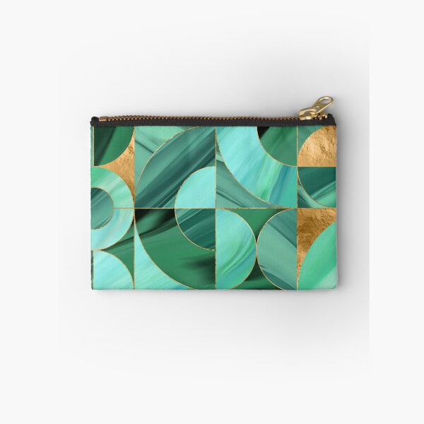 Item preview, Emerald Green Geometric abstract designed and sold by k9printart.