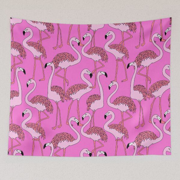 Artikelvorschau, Pinke Flamingos entworfen und verkauft von TotallyRetroArt.