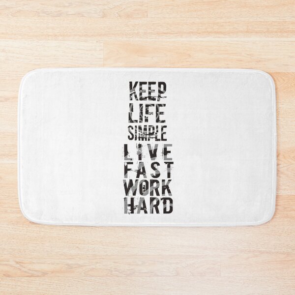 Item preview, Keep Life Simple Live Fast Work Hard designed and sold by darknessjeff86.