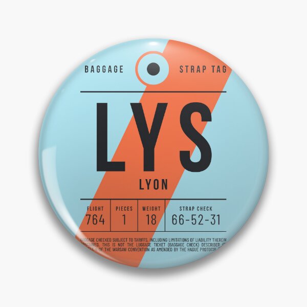 Item preview, Luggage Tag E - LYS Lyon France designed and sold by VoodooCircus.