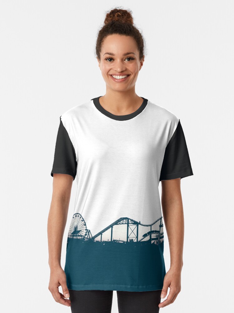 Alternate view of santa monica pier Graphic T-Shirt
