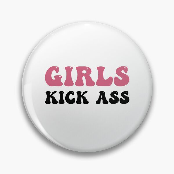 Item preview, Girls Kick Ass Pink Writing text.. Funny motivational, perfect for females / feminists who celebrate inspirational quotes for women. Gift for your mom, daughter, sister or friend who loves mila kunis designed and sold by Saffire6.