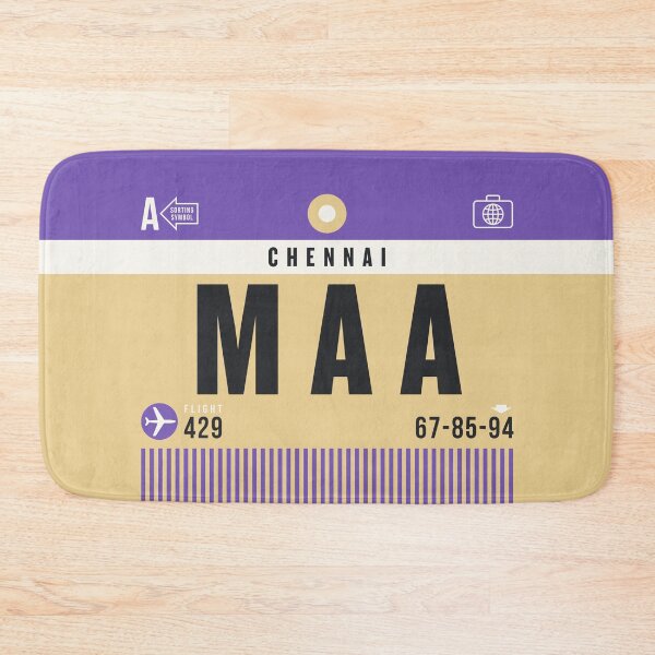 Item preview, Luggage Tag A - MAA Chennai India designed and sold by VoodooCircus.