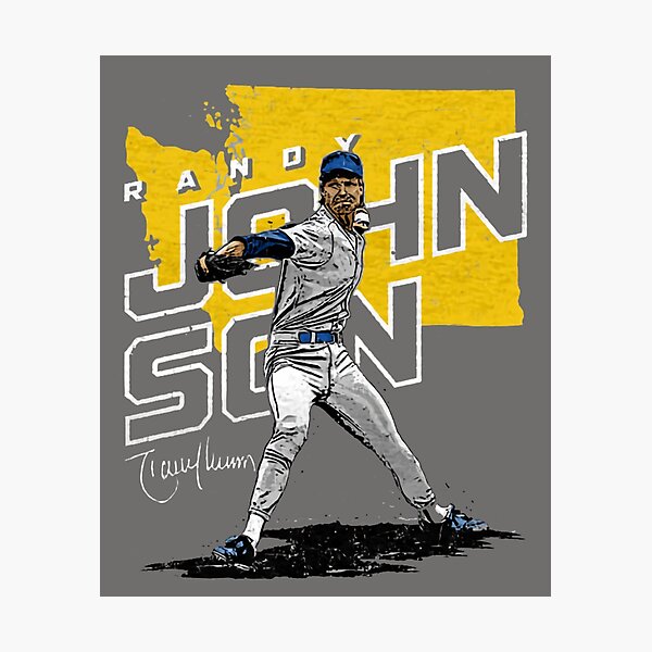 Randy Johnson Hits The Bird Poster for Sale by RatTrapTees