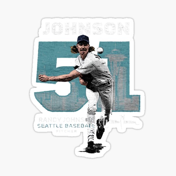 Randy Johnson Baseball pitcher 51 Sticker for Sale by Amazing