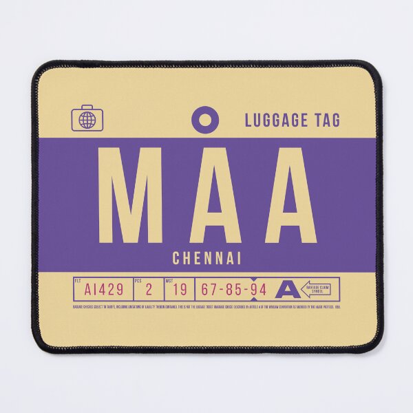 Item preview, Luggage Tag B - MAA Chennai India designed and sold by VoodooCircus.