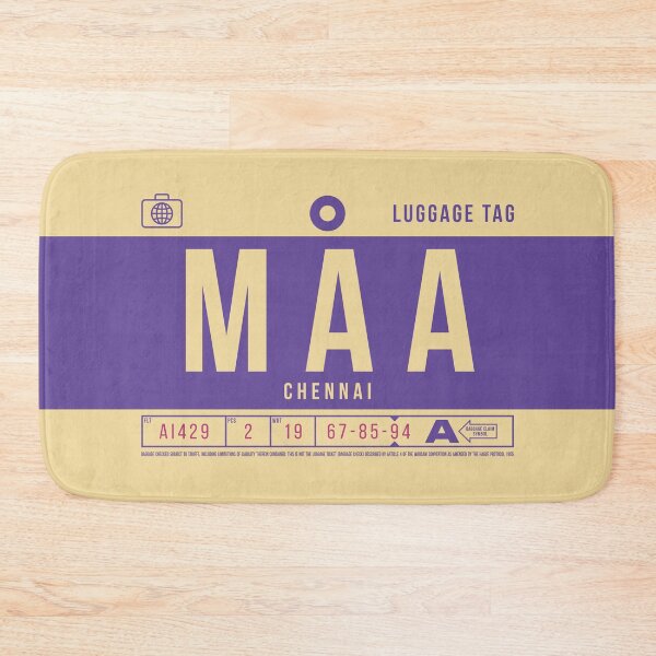 Item preview, Luggage Tag B - MAA Chennai India designed and sold by VoodooCircus.
