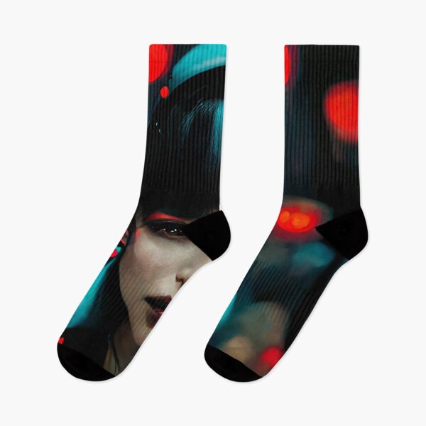 Item preview, Japanese Woman Cyberpunk Shinjuku  designed and sold by CyberStreetArt.