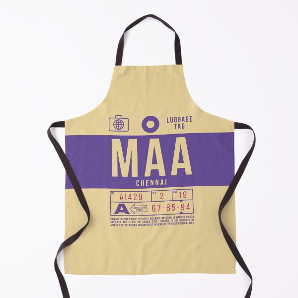 Artikelvorschau, Luggage Tag B - MAA Chennai India entworfen und verkauft von VoodooCircus.