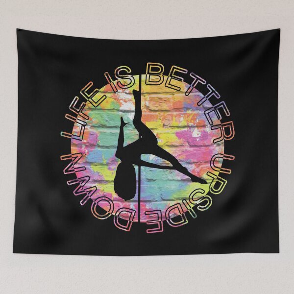 Item preview, Life Is Better Upside Down Pole Fitness. Aerialist clothing. Aerie fashion. designed and sold by Neontuna.