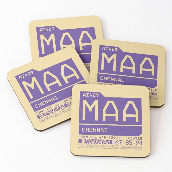 Artikelvorschau, Luggage Tag C - MAA Chennai India entworfen und verkauft von VoodooCircus.