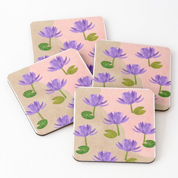 Item preview, Purple Lotus print - Bangkok Market designed and sold by Noodle Nerd.