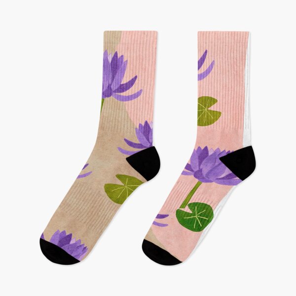 Item preview, Purple Lotus print - Bangkok Market designed and sold by Noodle Nerd.