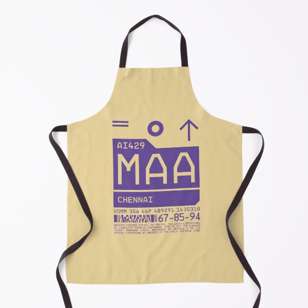 Aperçu de l'œuvre Luggage Tag C - MAA Chennai India créée et vendue par VoodooCircus.