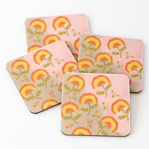 Item preview, Red and Orange Marigold print - Mexico City Marigold Market designed and sold by Noodle Nerd.