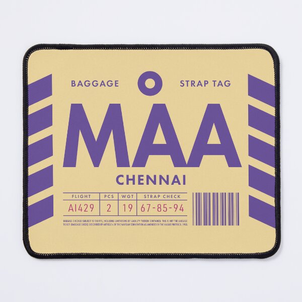 Item preview, Luggage Tag D - MAA Chennai India designed and sold by VoodooCircus.